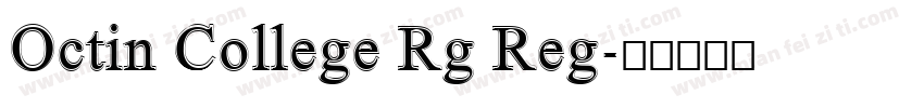 Octin College Rg Reg字体转换